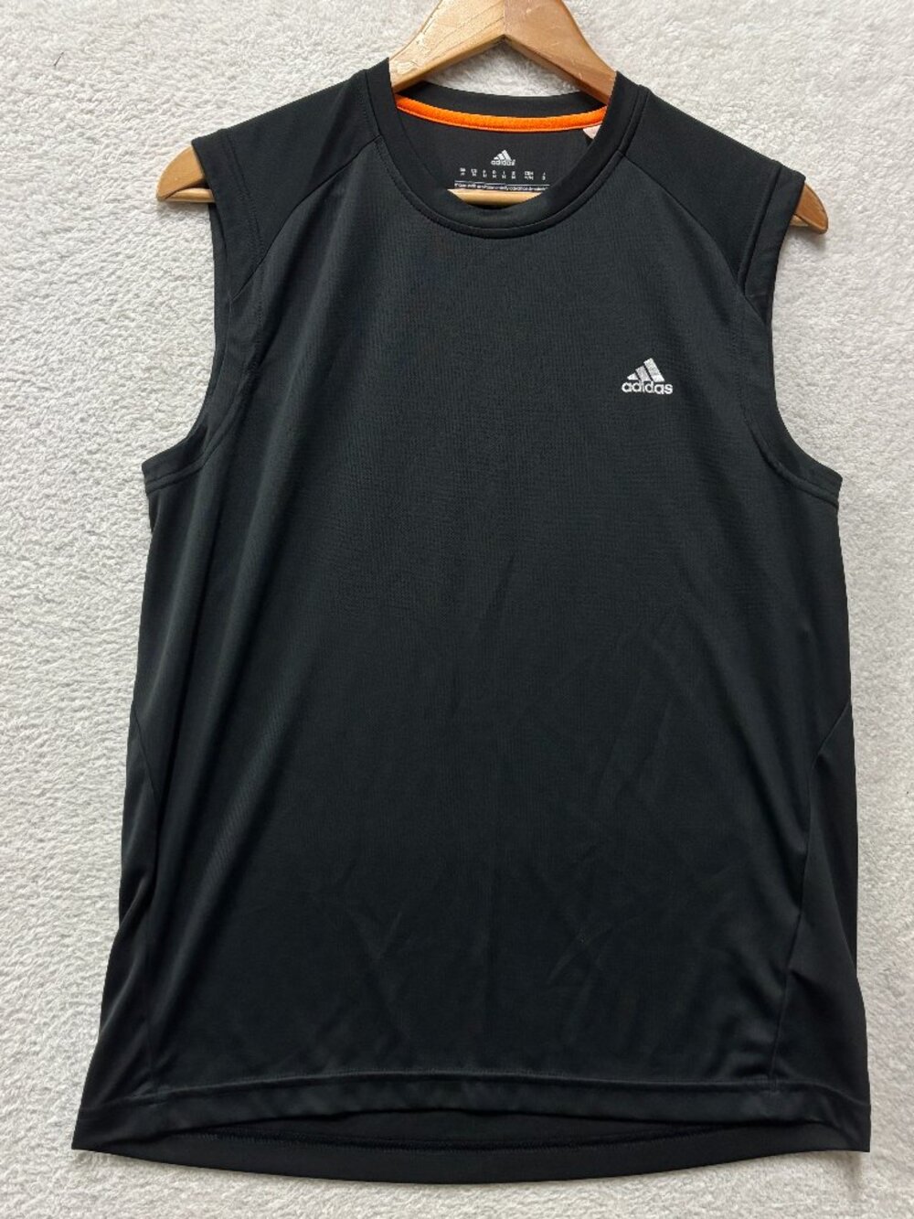 Adidas Climalite Men's Black Athletic Tank Top Shirt Size M Gym Running